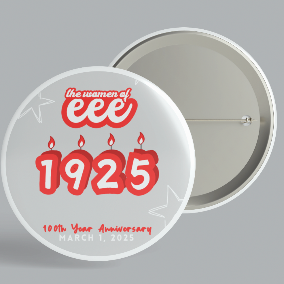 EEE Birthday Candles Button or Sticker