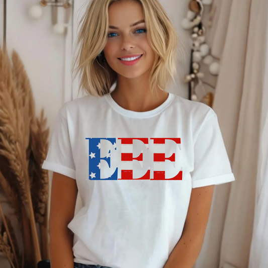 Red, White and Blue EEE Tee